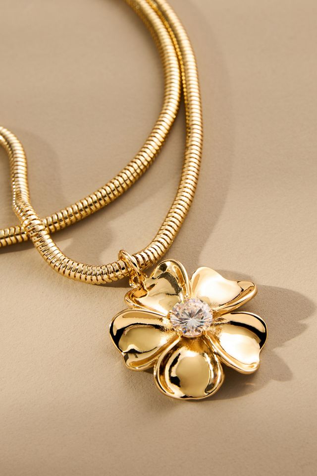 Frasier Sterling Lisbon Flower Necklace #1