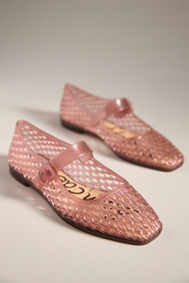Sam Edelman Michaela Jelly Mary Jane Flat Pink Lily Jelly