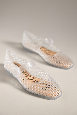Sam Edelman Michaela Jelly Mary Jane Flat Clear Jelly