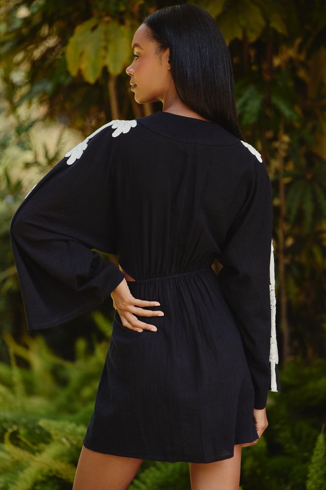 Celandine Palm Cutout Mini Kaftan #1