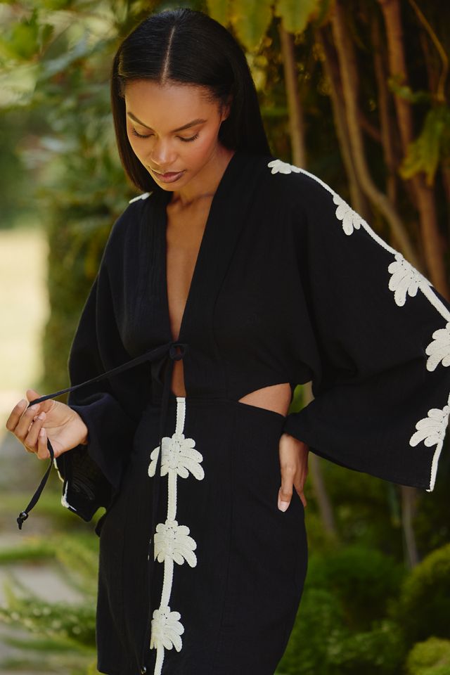 Celandine Palm Cutout Mini Kaftan #2