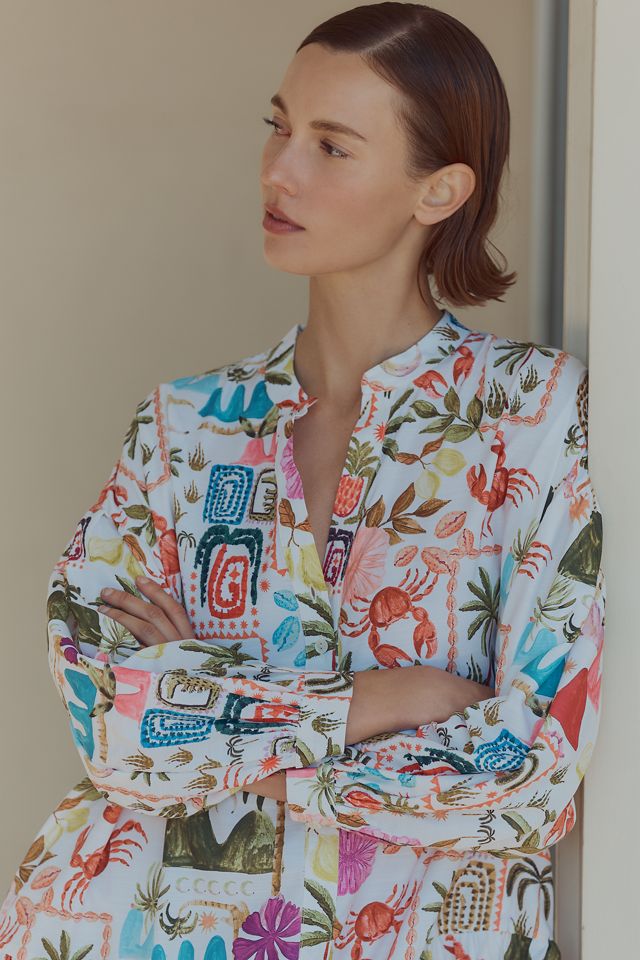 Celandine Printed Bubble Mini Kaftan #2