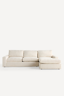 Anthropologie Jones Performance Weave 117" Sectional