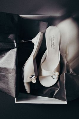 Badgley Mischka Blaze Satin Bow Stiletto Heels