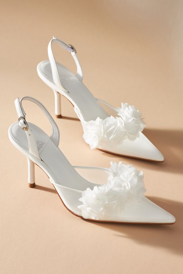 Jeffrey Campbell Floral Mesh Heels #1