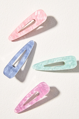 By Anthropologie Hair Styling Clips, Set Of 4 In Multicolor