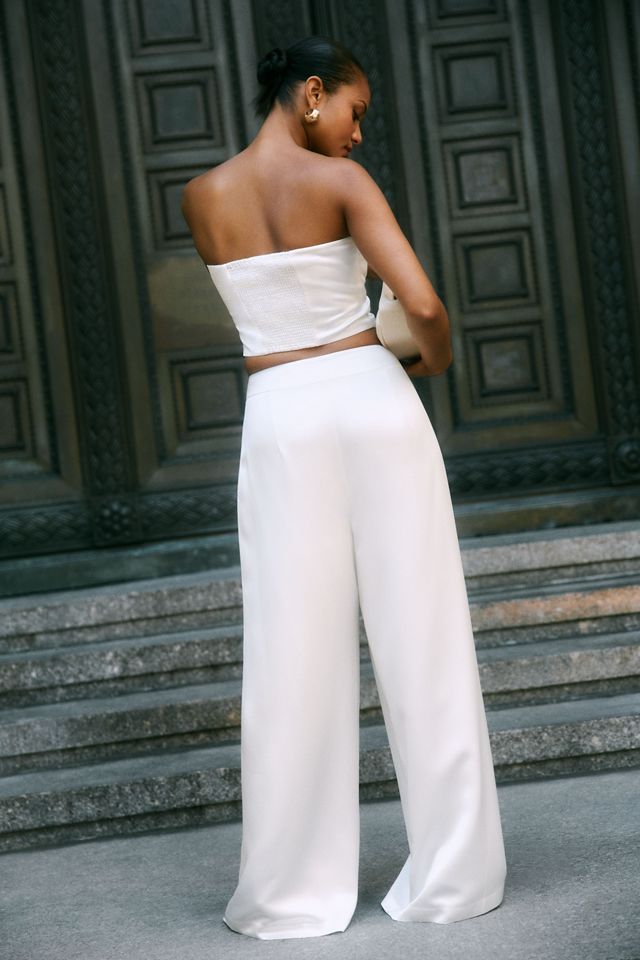 The Vienna Satin Wide-Leg Trousers by Mare Mare #5