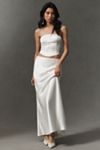 The Vienna Satin Slip Skirt by Mare Mare
