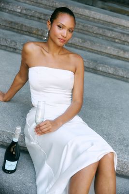 The Vienna Satin Slip Skirt by Mare Mare