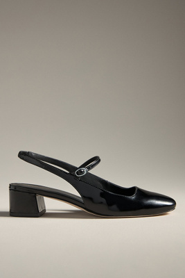 Reformation Nora Pump In Black Leather ModeSens