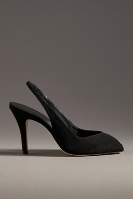 Reformation Eugenie Slingback Heels In Black