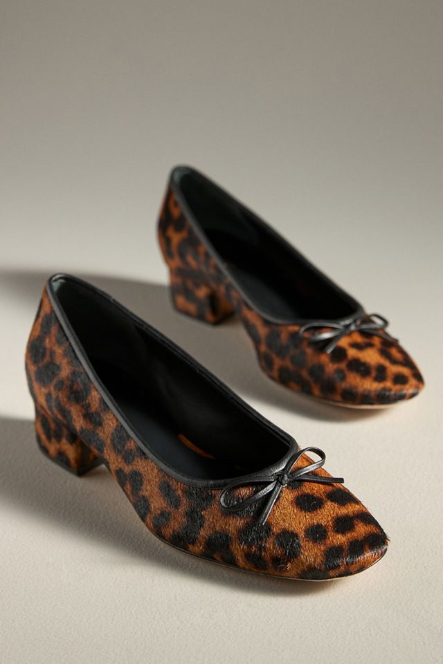 Reformation Terry Ball Leopard Ballet Pumps #1