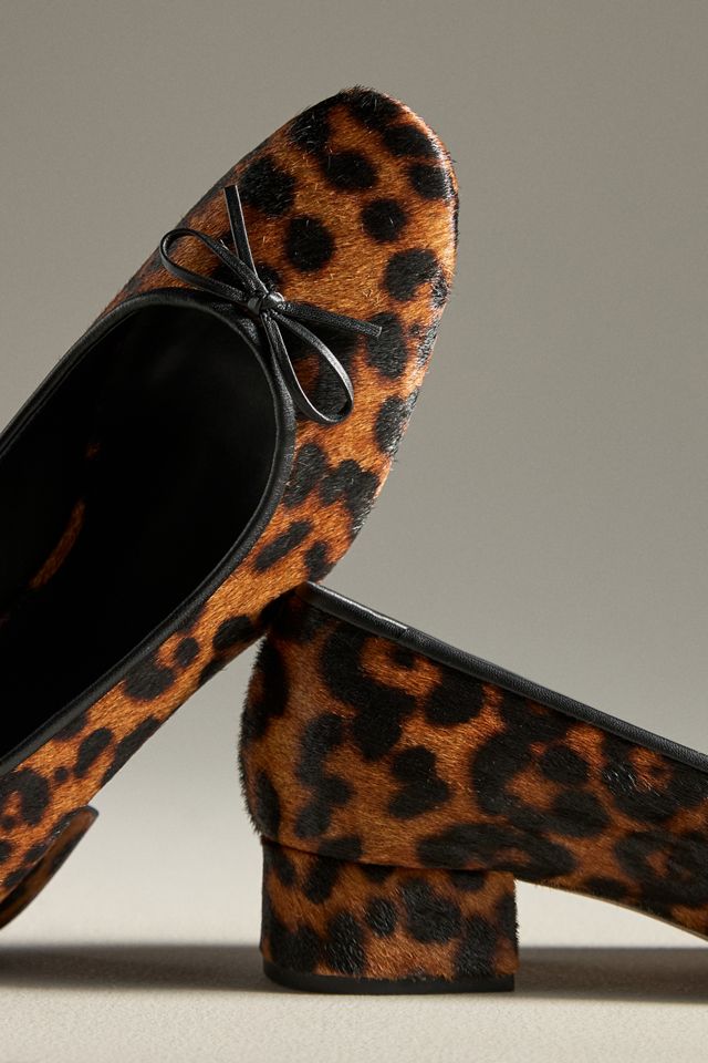 Reformation Terry Ball Leopard Ballet Pumps #2