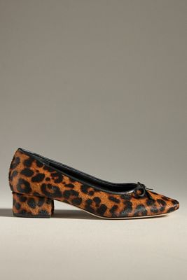 Reformation Terry Ball Leopard Ballet Pumps