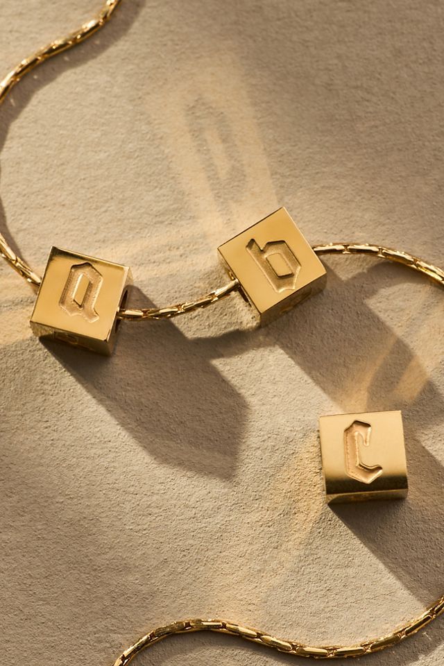 Phyllis + Rosie Tiny Box Letter Monogram Charm #1