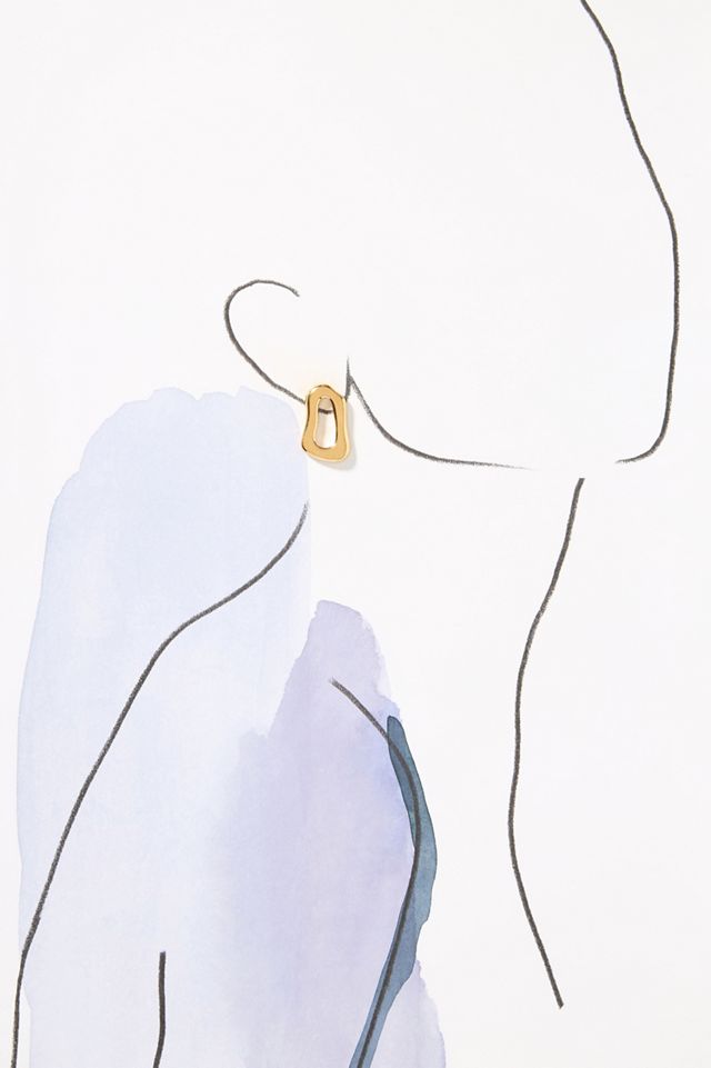 By Alona Leona Sculptural Pendant Earrings #2