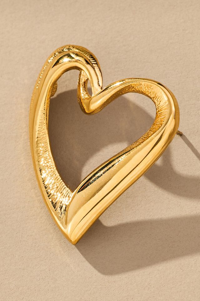 By Alona Evangeline Heart Post Earrings #1