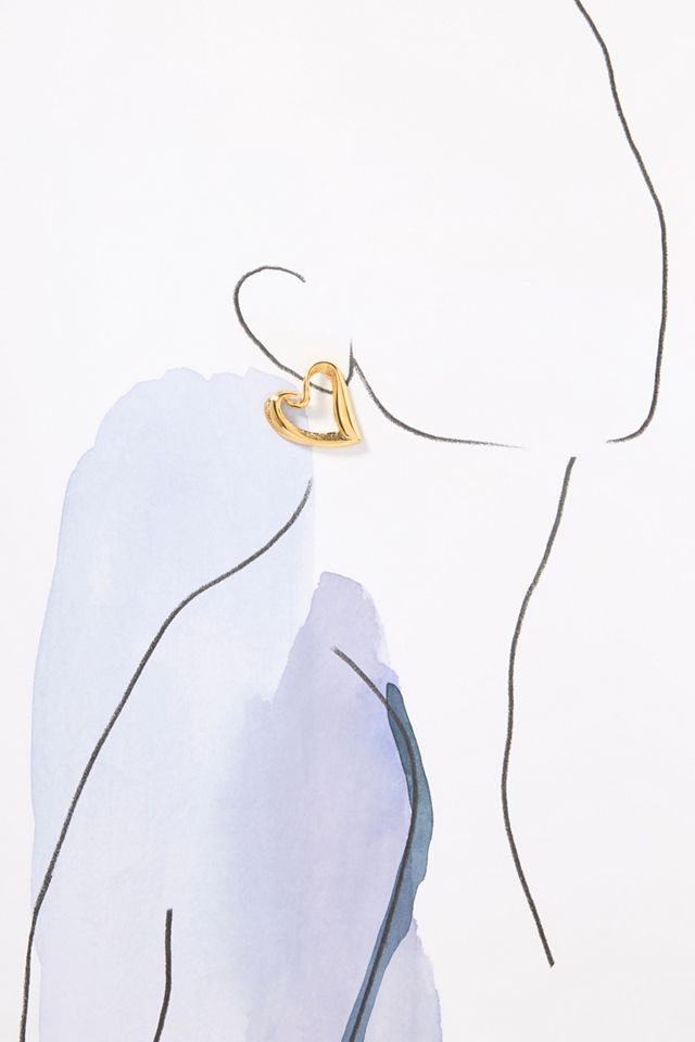 By Alona Evangeline Heart Post Earrings #2