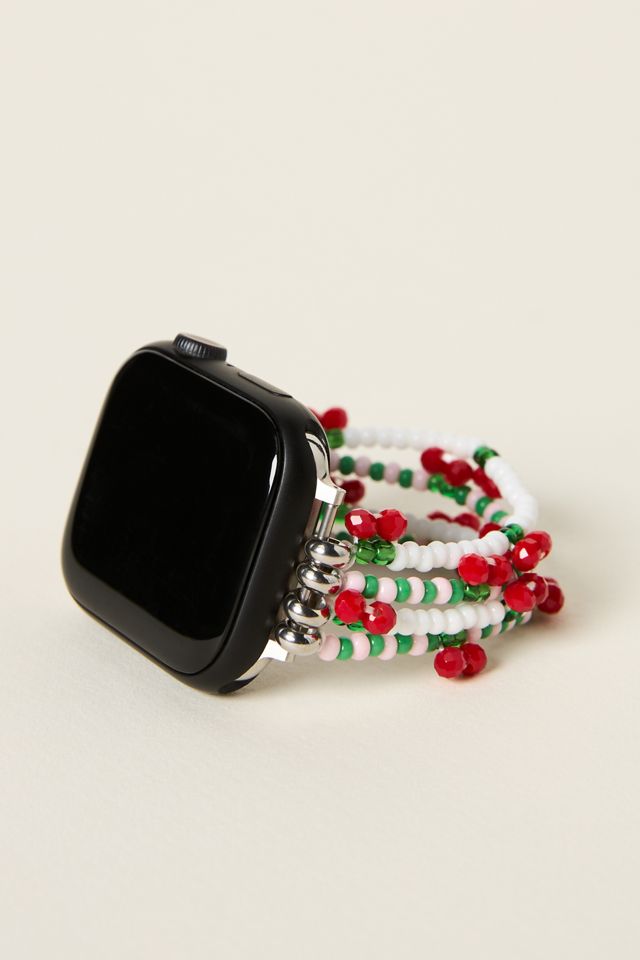Posh Tech Cherry Beaded Apple Watch Band #1