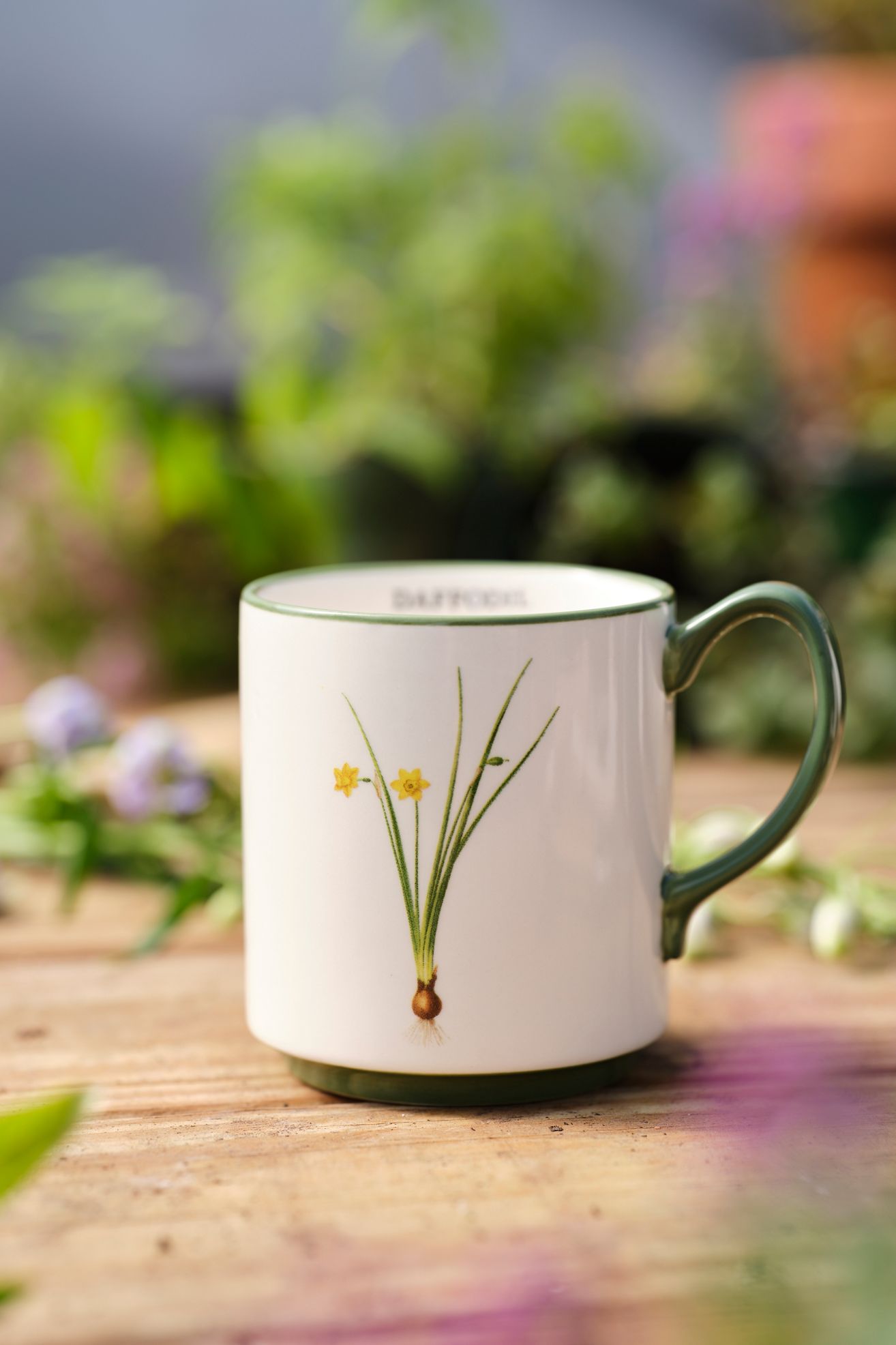 Spring Botanical Stoneware Mug - Yellow, One Size