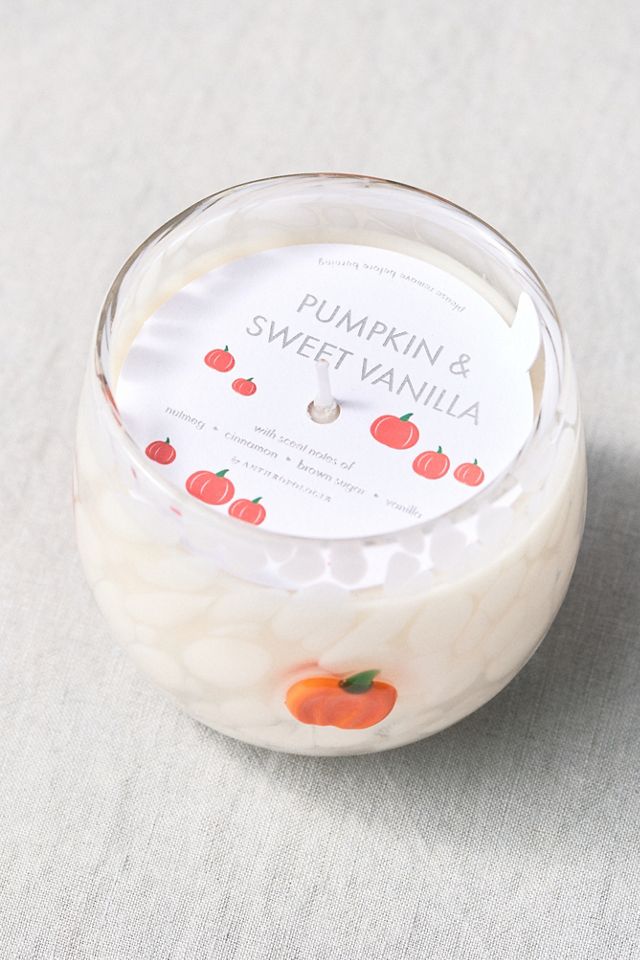 Mystic Confetti Icon Pumpkin Sweet Vanilla Glass Candle #1