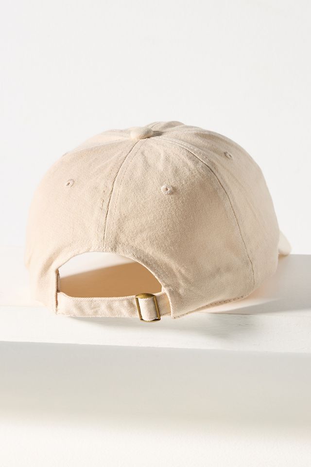 By Anthropologie Embroidered Icon Baseball Cap #1
