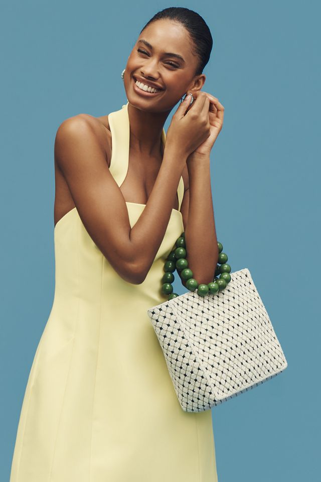 Wood Bead Bracelet Beaded Bag | Anthropologie