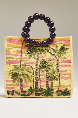 Wood Bead Bracelet Beaded Bag | Anthropologie