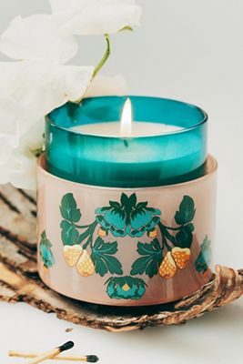 Olivia Woody White Cedar & Thyme Glass Candle