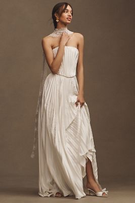 (US発）新作 Anthropologie BHLDNサテンスカートドレス 98333644_011_b