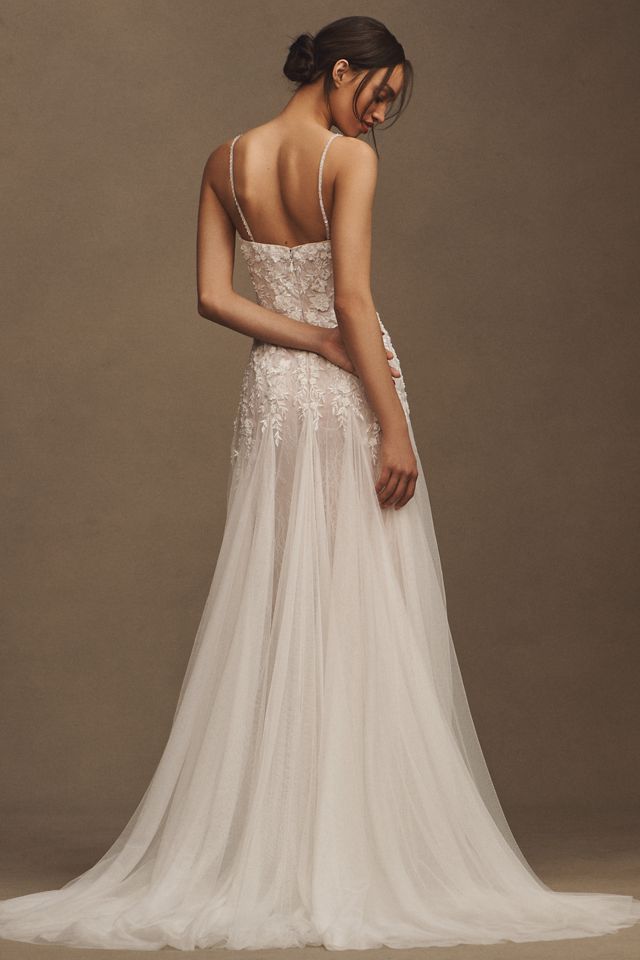 Wtoo by Watters Tia Embroidered Tulle Sweetheart A-Line Wedding Gown