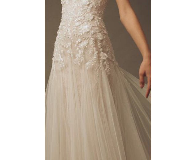 Wtoo by Watters Tia Embroidered Tulle Sweetheart A-Line Wedding Gown