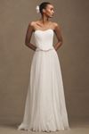 Watters Donovan Off-The-Shoulder Satin Corset