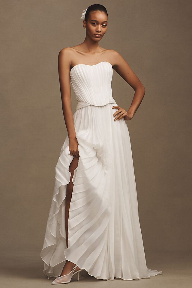 chiffon silk wedding dress 90% Polyester 1940s Satin and Chiffon Sweetheart