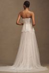 Watters Brookehaven Lace Strapless Drop-Waist A-Line Wedding Gown