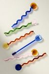 Glass Twisted Spoons, Set of 6