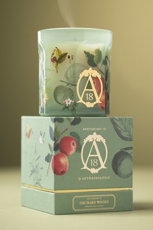 Apothecary 18 Spice Orchard Woods Boxed Glass Candle #1