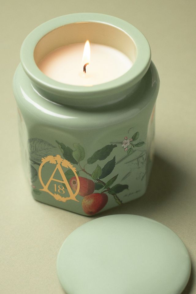 Apothecary 18 Spice Orchard Woods Ceramic Jar Candle #1