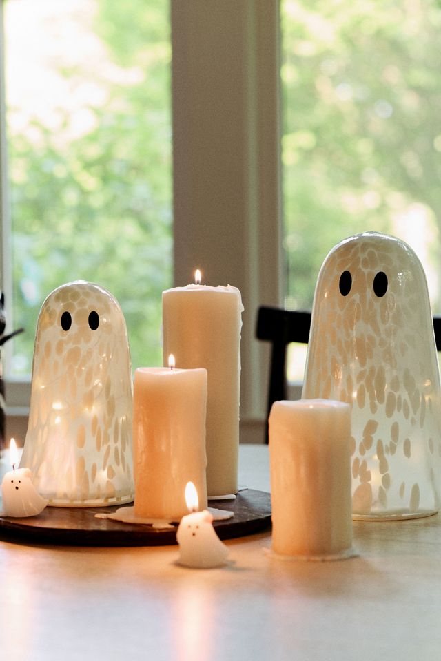 Ghost Shaped Decorative Wax Candles, Set of 3 #2