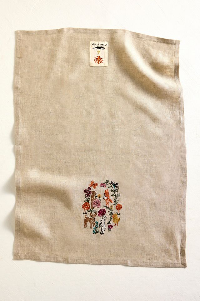 Coral & Tusk Secret Garden Dish Towel #2