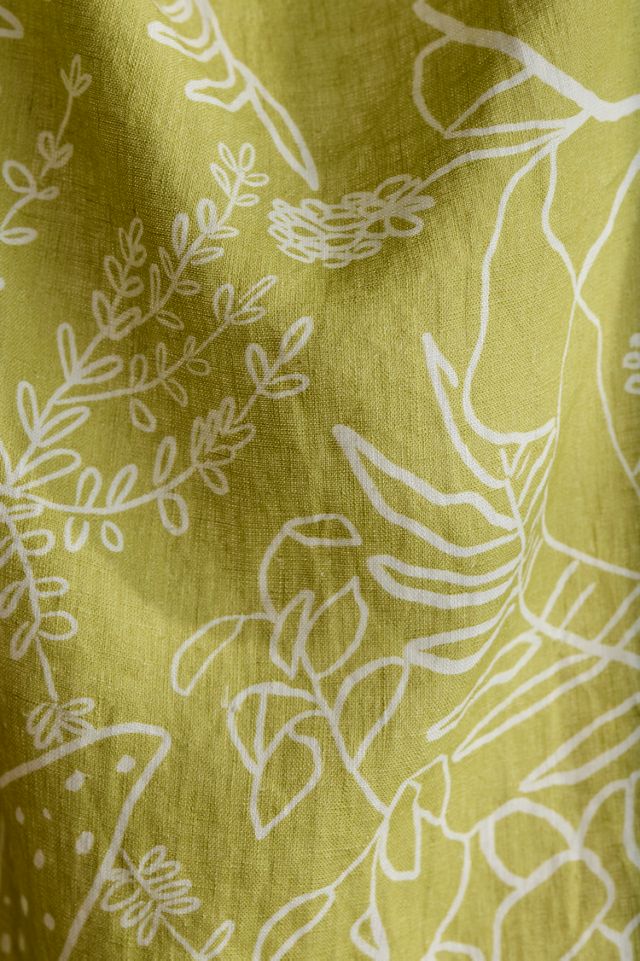 Botanical Linework Dish Towel #1