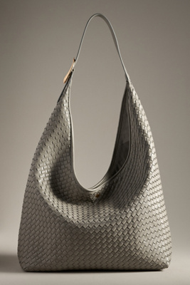 By Anthropologie Woven Buckle Tote