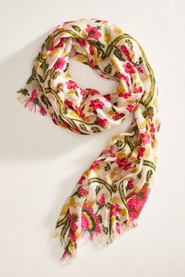 Vining Floral Scarf