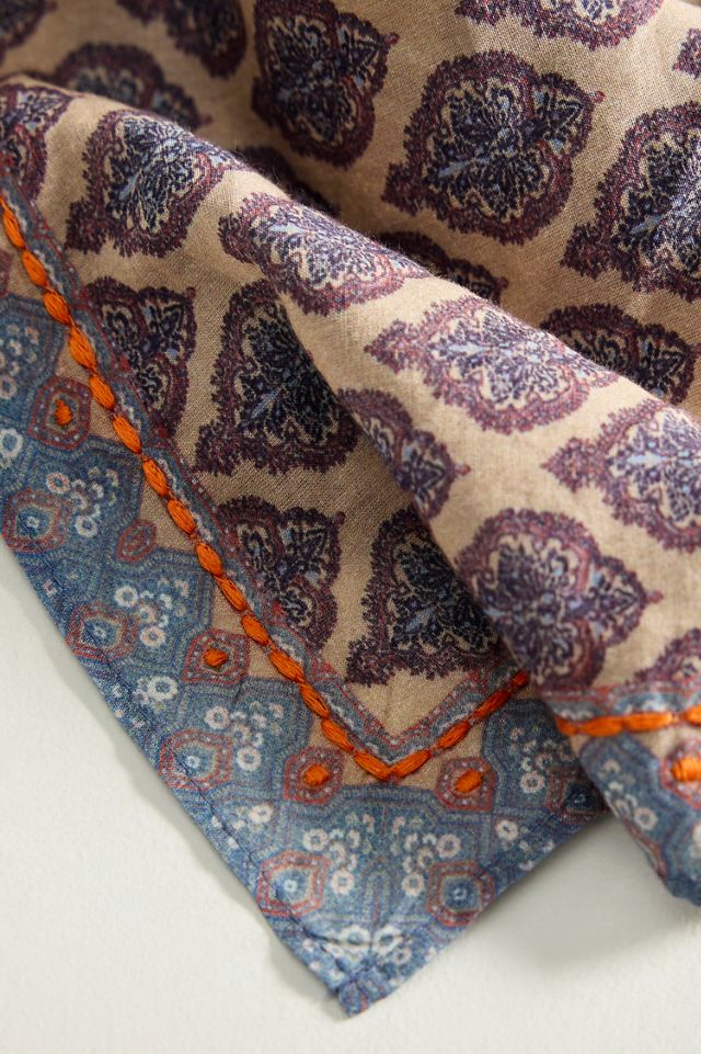 Embroidered Print Bandana #1