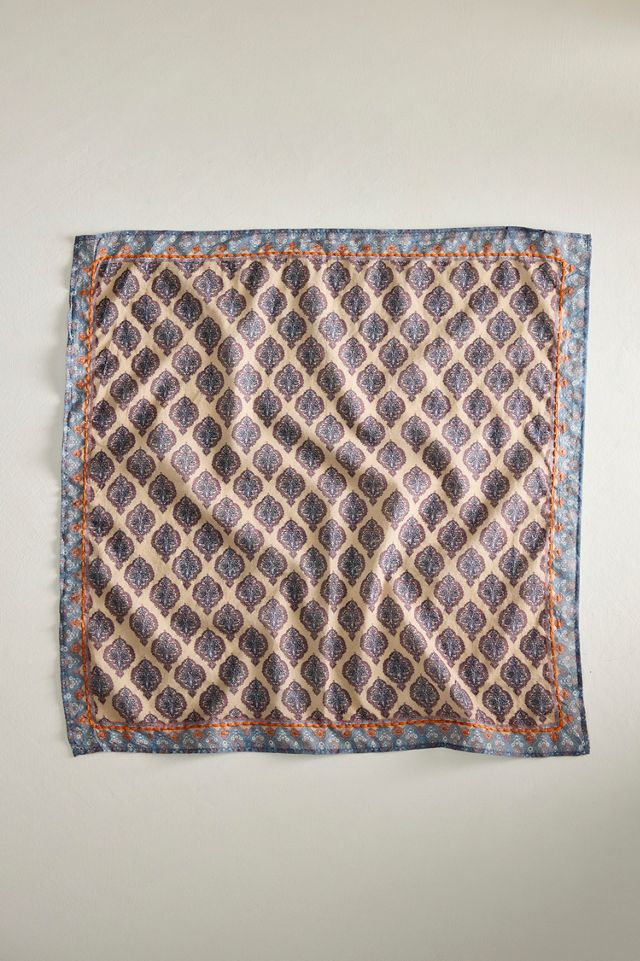 Embroidered Print Bandana #2