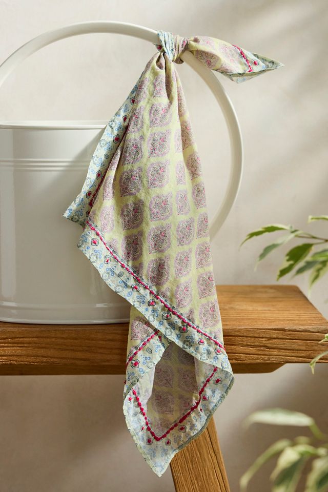 Embroidered Print Bandana #1