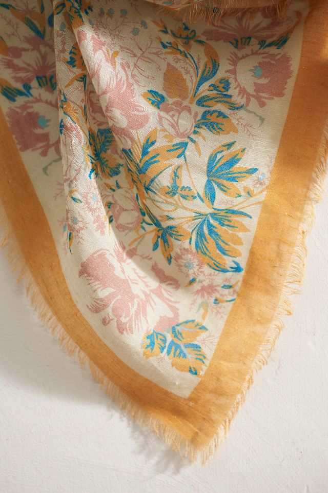 Frayed Floral Scarf #1