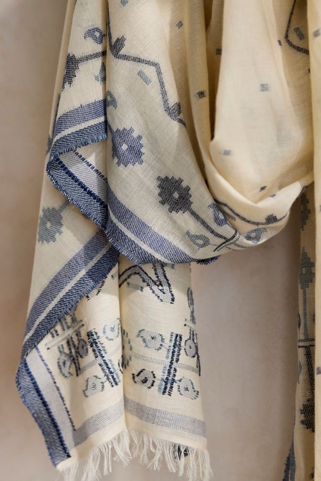 Embroidered Motif Scarf #1