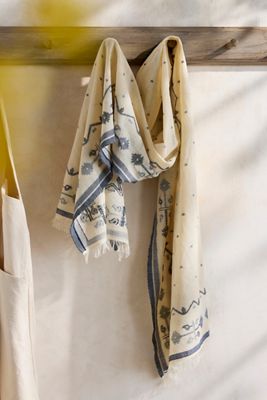 Embroidered Motif Scarf