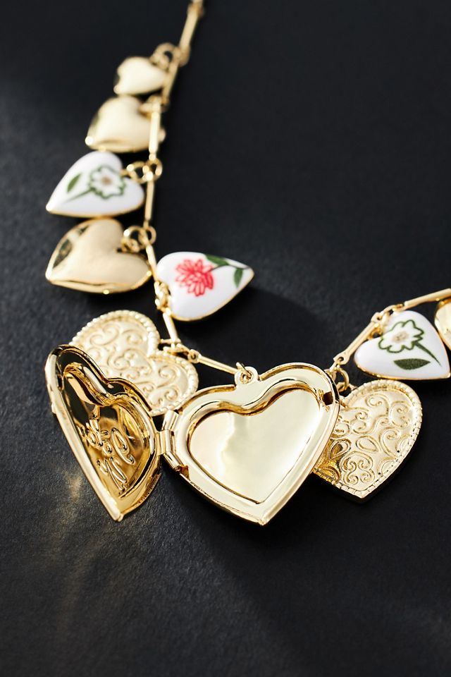 The Sage Vintage All Hearts Charm Necklace #1
